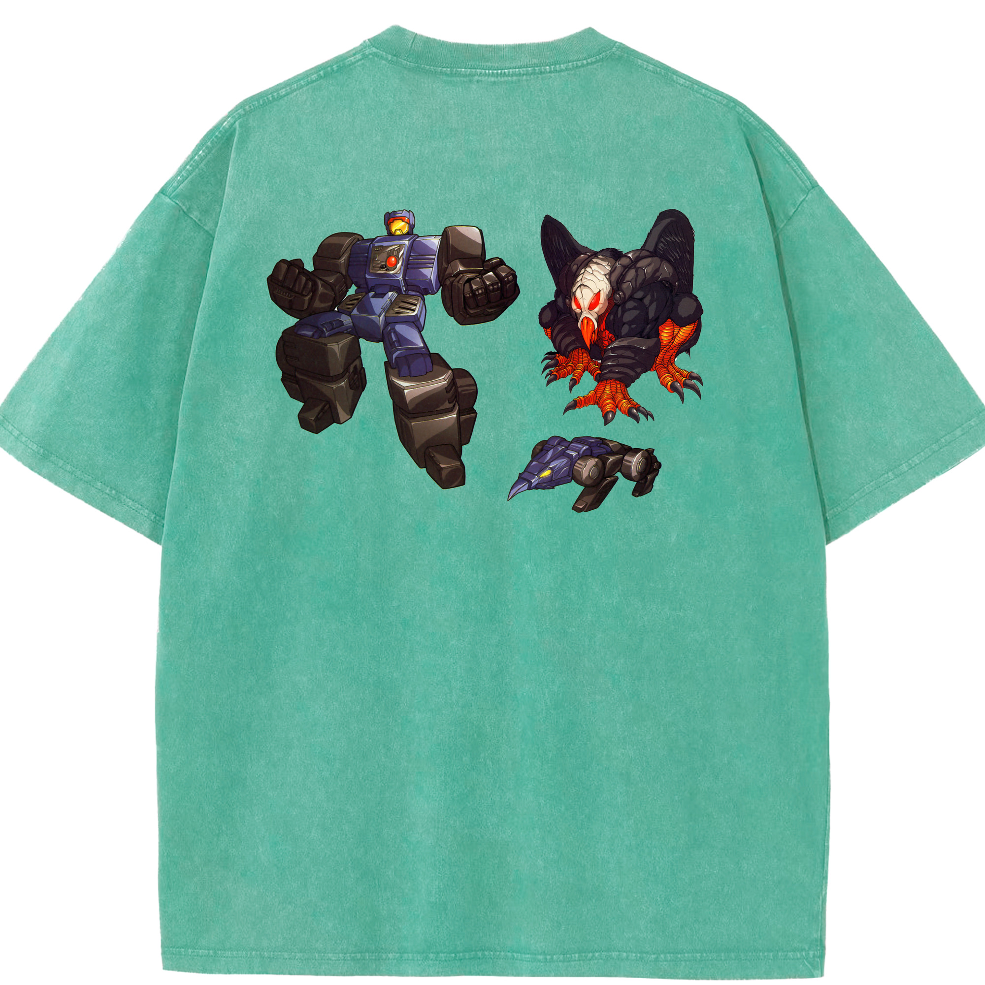 （画像用）  綿100% ヴィンテージ風 半袖Tシャツ（背面プリント）